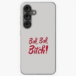 Bok Bok Bitch -Crazy Rich Asians Text Design in Red - because Chickens are Bitches! Samsung Galaxy Soft Case