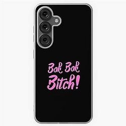 Bok Bok Bitch -Crazy Rich Asians Text Design in Pink - because Chickens are Bitches! Samsung Galaxy Soft Case