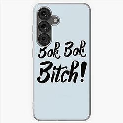 Bok Bok Bitch -Crazy Rich Asians Text Design in Black - because Chickens are Bitches!   Samsung Galaxy Soft Case