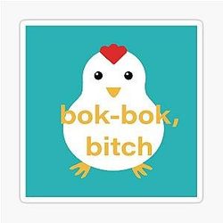 Crazy Rich Asians Bok Chicken Sticker