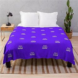 Not Crazy, Just Rich Asians - Crazy Rich Asians Design in Yellow Text - because Chickens are Bitches Throw Blanket