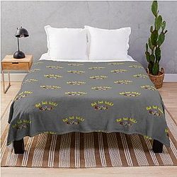 Bok Bitch - Crazy Rich Asians Chickens Design in Yellow Throw Blanket