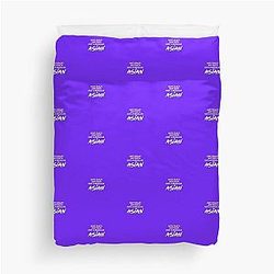 Not Crazy Not Rich, Just Asian Crazy Rich Asians Design in Yellow Text, because Chickens are Bitches Duvet Cover