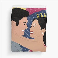 Crazy Rich Asians - Nick Young and Rachel Chu Duvet Cover