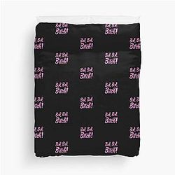 Bok Bitch -Crazy Rich Asians Text Design in Pink - because Chickens are Bitches Duvet Cover