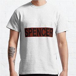 Criminal Minds T-Shirts - Team Spencer (New Version) (White on Black) Classic T-Shirt RB2910