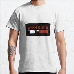 Criminal Minds T-Shirts - Wheels Up In Thirty Criminal Minds Classic T-Shirt RB2910