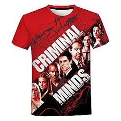 Criminal Minds T-shirts - Hot Series Criminal Minds  3D Print T-shirt