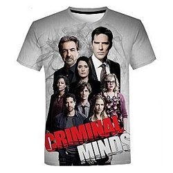 Criminal Minds T-Shirts - 3D Printed Horror TV Fashion Classic T-Shirt