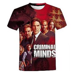 Criminal Minds T-Shirts - 3D Printed Horror TV Fashion Classic T-Shirt