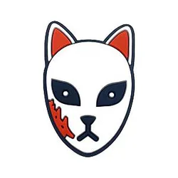 Demon Slayer Charms – Mask Demon Slayer PVC Crocs Charms MK006