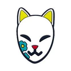 Demon Slayer Charms – Mask Demon Slayer PVC Crocs Charms MK001