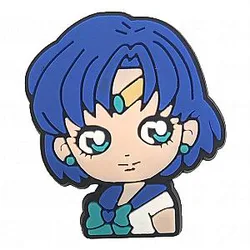 Sailor Moon Crocs Charm - Sailor Mercury Logo PVC Crocs Charm