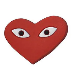 Ghibli Crocs Charms – Red Heart Accessories PVC Crocs Charm
