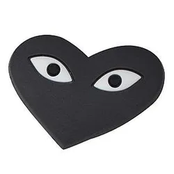Ghibli Crocs Charms – Black Heart Accessories PVC Crocs Charm