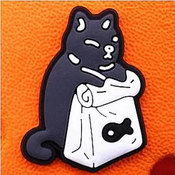 Ghibli Crocs Charms – Black Cat Accessories PVC Crocs Charm