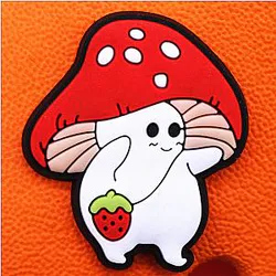 Ghibli Crocs Charms – Mushroom Bunny Accessories PVC Crocs Charm