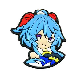 Genshin Impact Crocs Charms –  Genshin Impact Blue Girl PVC Crocs Charm