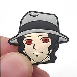 Demon Slayer Crocs Charms – Kibutsuji Muzan Cute Face Accessories PVC Crocs Charm