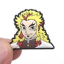 Demon Slayer Crocs Charms – Rengoku Kyojuro Face PVC Crocs Charm