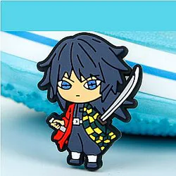 Demon Slayer Crocs Charms – Tomioka Giyu Anime Accessories PVC Crocs Charm