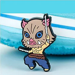 Demon Slayer Crocs Charms – Hashibira Inosuke Anime Accessories PVC Crocs Charm