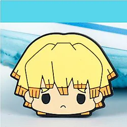 Demon Slayer Crocs Charms – Agatsuma Zenitsu Cute Face PVC Crocs Charm