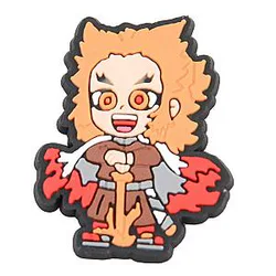 Demon Slayer Crocs Charms – Rengoku Kyojuro Accessories PVC Crocs Charm