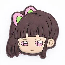 Demon Slayer Crocs Charms – Tsuyuri Kanao Cute Face Accessories PVC Crocs Charm