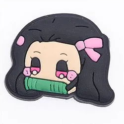 Demon Slayer Crocs Charms – Kamado Nezuko Cute Face Accessories PVC Crocs Charm