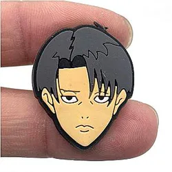Attack on Titan Crocs Charms – Levi Ackermann Accessories PVC Crocs Charm