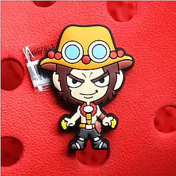 One Piece Crocs Charms – Portgas D. Ace PVC Crocs Charm