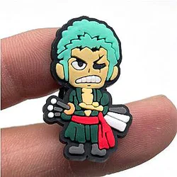 One Piece Crocs Charms – Roronoa Zoro Accessories PVC Crocs Charm