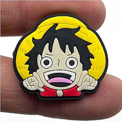 One Piece Crocs Charms – Luffy Face Cute Accessories PVC Crocs Charm
