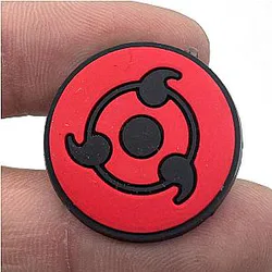 Naruto Crocs Charms – Tripe Tomoe Sharingan PVC Crocs Charm