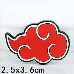 Naruto Crocs Charms – Red Cloud Accessories Shoe PVC Crocs Charm
