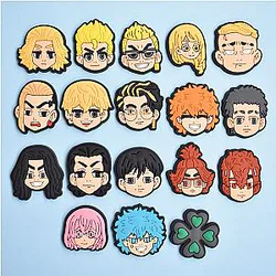 Tokyo Revengers Anime Crocs Charms - PVC Shoe Charms Accessories DIY Shoe Decoration