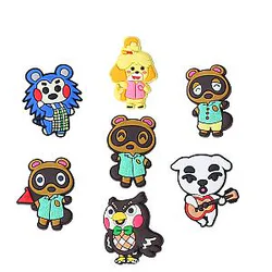 1pcs Croc Charms Animal Crossing - Accessories Shoe Decoration PVC Animal Crossing Badges Pins Elegance Decor Friends Boys Gift