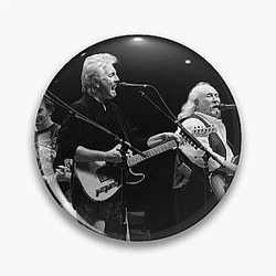 Crosby, Stills and Nash - BW Photograph Pin