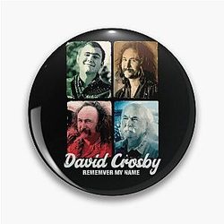 David Crosby Remember My Name Pin