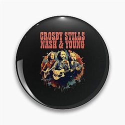 Crosby Stills Nash & Young  Pin