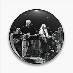 Crosby, Stills and Nash - BW Photograph Pin