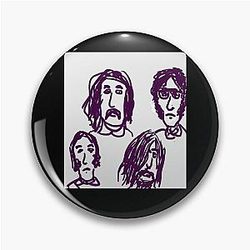 Mens Funny Csny Stills Nash And Young Drawing Day Cool Graphic Gift Pin