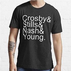 Funny Gift For Crosby Stills Nash And Young Vintage Photograp Essential T-Shirt