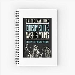 Day Gift For Crosby Stills Nash And Young Music Band Vintage Photograp Spiral Notebook