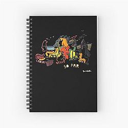 People Call Me Animals Crosby Stills Nash Young Retro Vintage Spiral Notebook