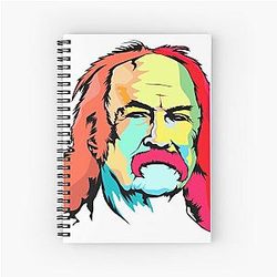 David Crosby by Van Roland (Color) Spiral Notebook