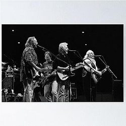 Crosby, Stills and Nash - BW Photograph Poster