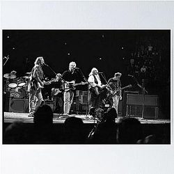 Crosby, Stills and Nash - BW Photograph Poster