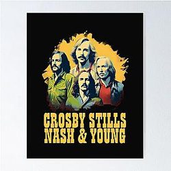 Crosby Stills Nash & Young  Poster